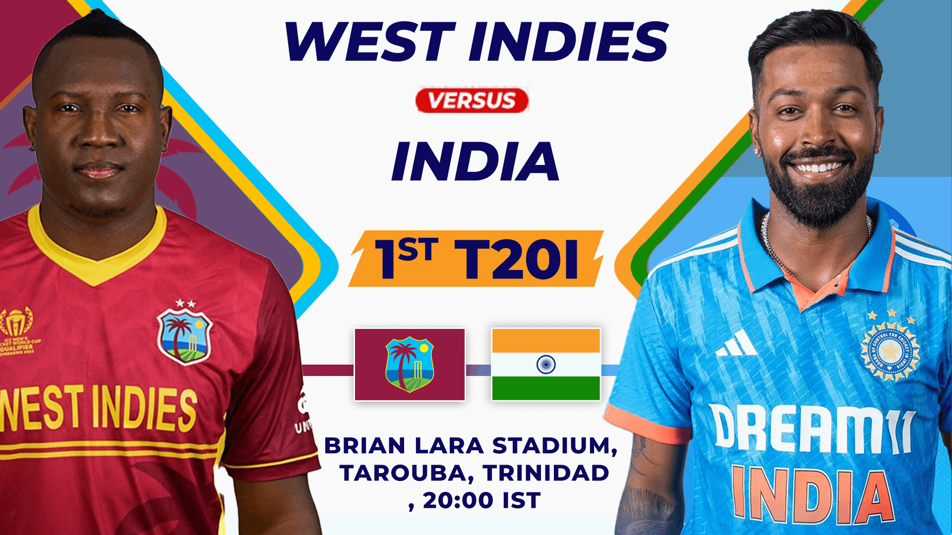 WI vs IND 1st T20I Dream11 Prediction