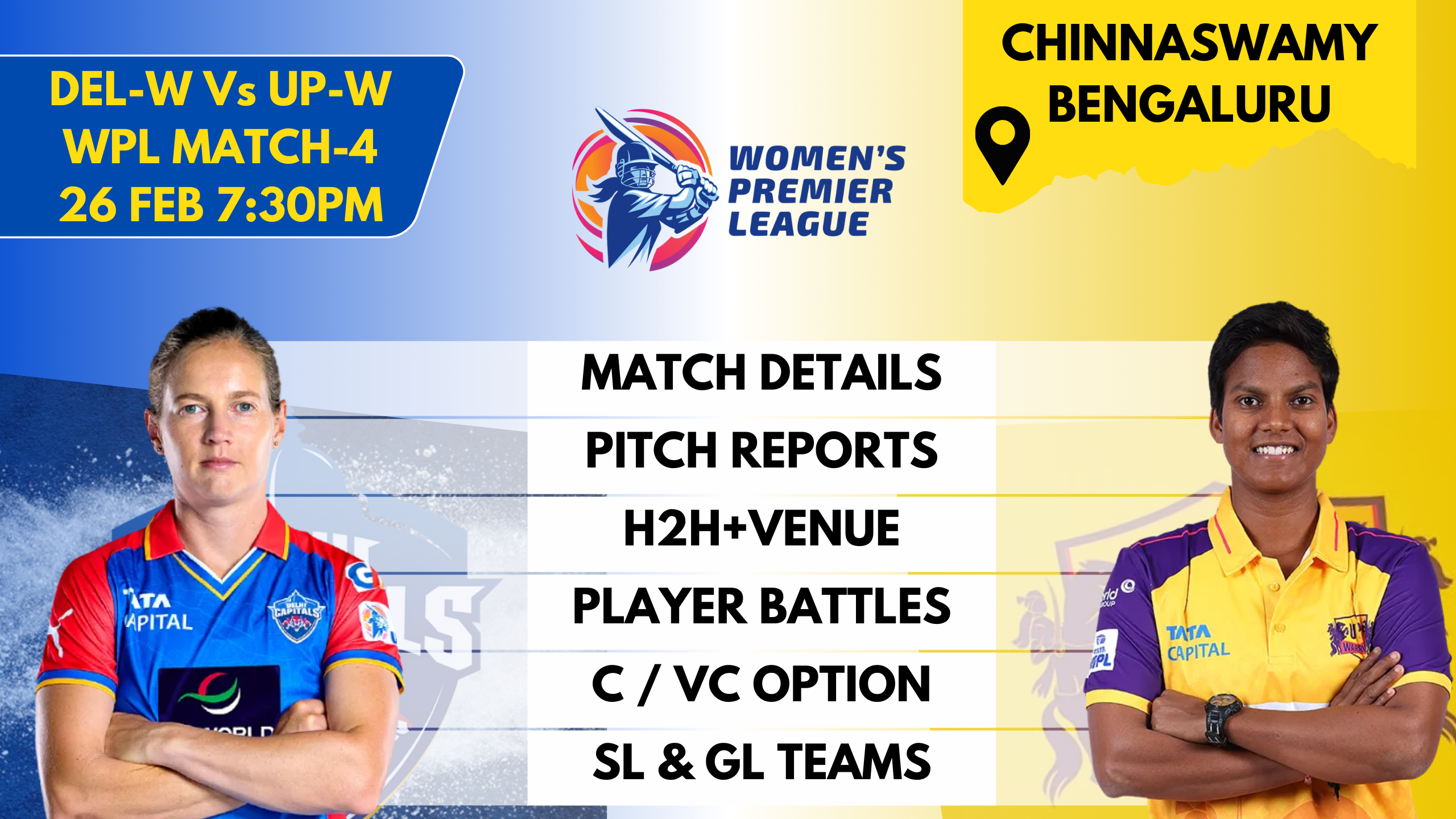 UP-W vs DC-W Dream11 Prediction,