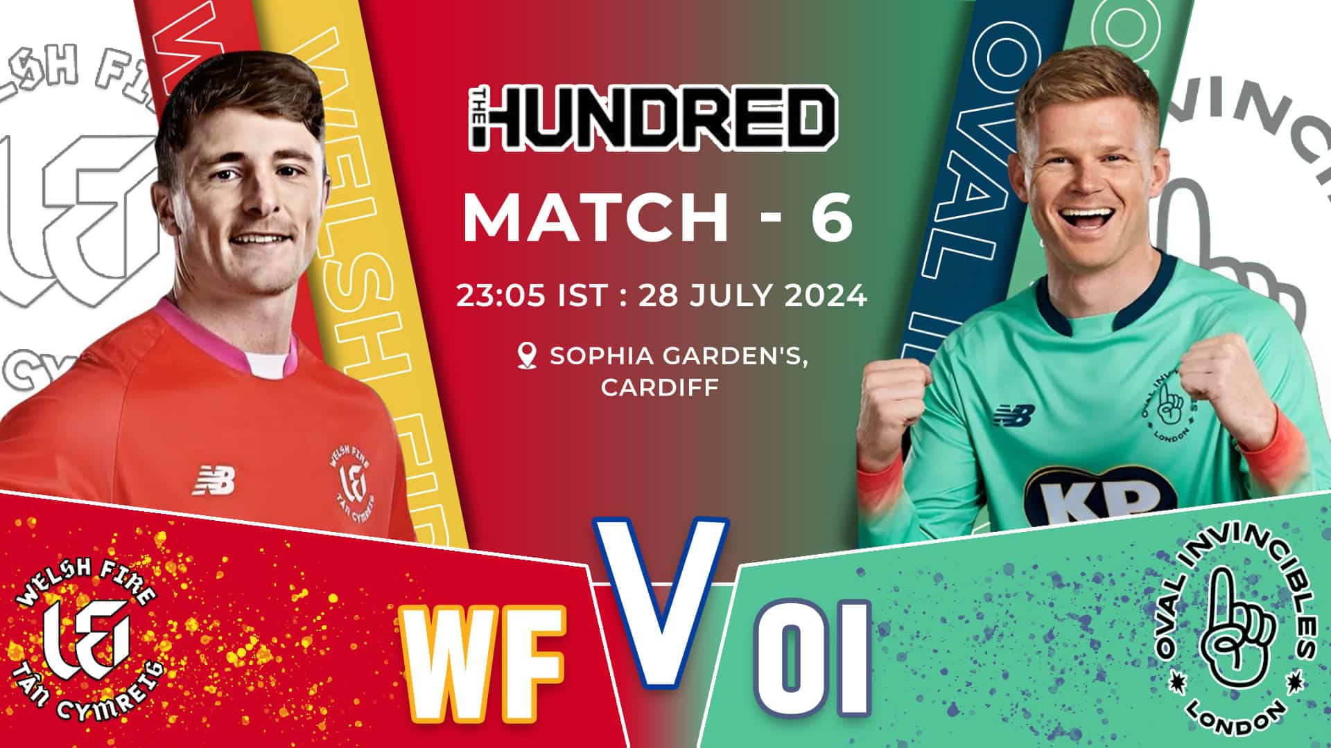 WEF vs OVI Dream11 Prediction, Pitch Report, Playing XI, Player Stats & C/VC || 6th, The Hundred 2024
