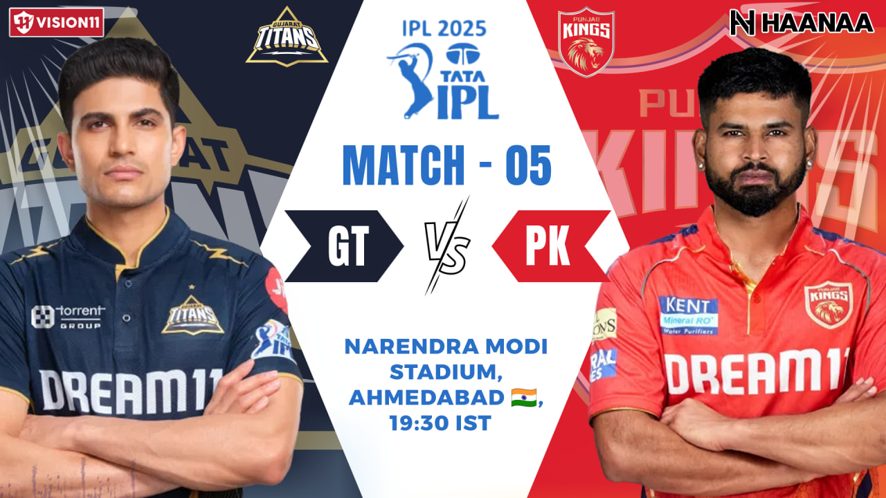GT vs PBKS Dream11 Prediction,