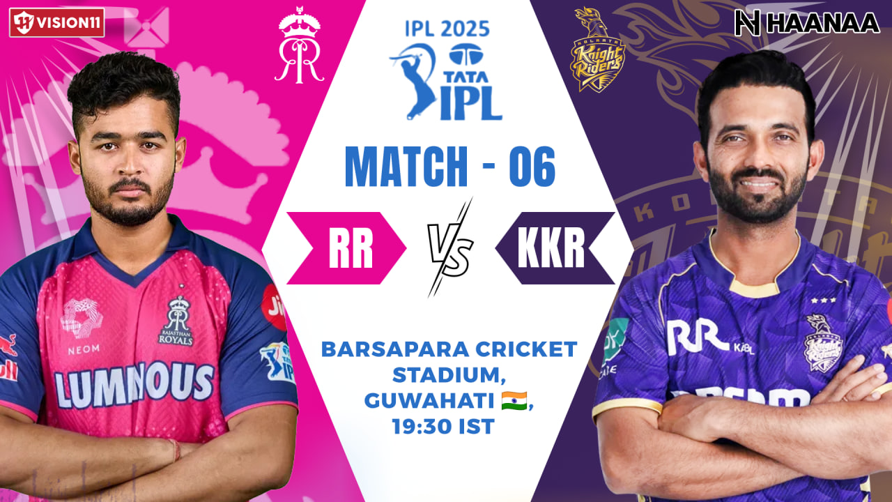 RR vs KKR Dream11 Prediction,