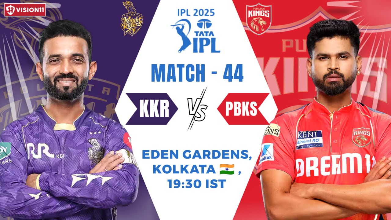 KKR vs PBKS Dream11 Prediction,
